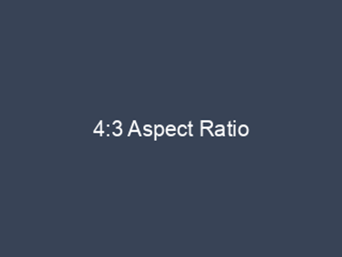 4:3 Aspect Ratio Example