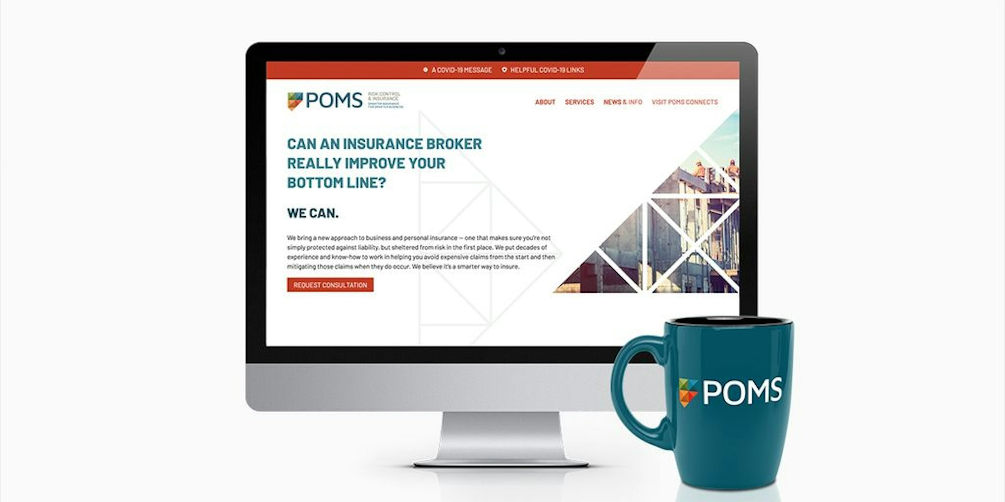 New website and branding for Poms by Glyphix