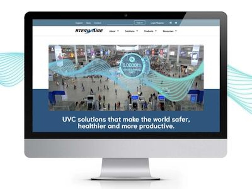 The new website for Burbank-based manufacturer Steril-Aire